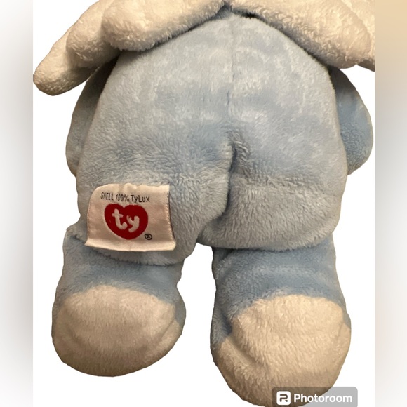 TY PLUFFIES BLUE ANGEL BEAR TYLUX STUFFED PLUSH LOVEY 2011 - Picture 5 of 5